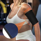 2 Pcs Arm Trimmers Sauna Sweat Arm Trainer Sweat Shaper Bands Compression Workout Sleeves Fat Reducer Shapers Bands Adjustable Sauna Wraps for Sports Flabby Arms Women Men