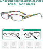 Eyekepper Small Reading Glasses Women - Floral Pattern Readers for Women Reading +1.25