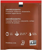 Stash Tea Cinnamon Apple Chamomile Herbal Tea - Caffeine Free, Non-GMO Project Verified Premium Tea with No Artificial Ingredients, 20 Count (Pack of 6) - 120 Bags Total