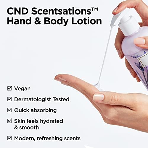 CND Scentsations Hand & Body Lotion, Deep Moisturizing and Hydrating Formula for Dry Damaged Skin, Dermatologically Tested, 8.3 oz.