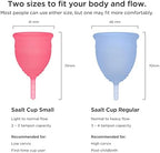 Saalt Menstrual Cup - Premium Design - Most Comfortable Period Cup - #1 Active Cup - Wear for 12 Hours - Soft, Flexible, Reusable Medical-Grade Silicone - Made in USA