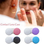 4 Pack Contact lens case Bulk Colorful Contact Lens Soak Storage Box Holder Container(Mixed Colors)