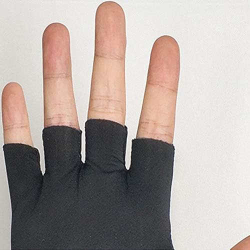 I3C Compression Arthritis Gloves - Magnetic Anti-Arthritis Fingerless Health Therapy Gloves Copper Infused Arthritis Gloves, Compression Therapy, Increases Blood Flow for Women and Men(1 Pair)