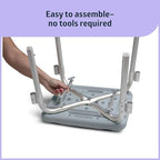 Medline Bath Bench Shower Seat with Padded Armrests, Ideal for Bathtubs, Robust Support up to 350 lbs., Comfortable and Durable