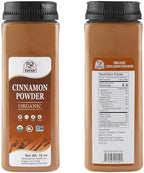 52USA Organic Cinnamon Powder,1 lb (16oz),Pure Ground Cinnamon, 100% Certified,Premium Quality Spice-Great for Baking,Cooking and Drinks,Additive Free, USDA & Kosher Certified, Non-GMO,Gluten Free