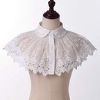 BLESSUME Lolita Neck Collar Elizabethan Ruff Gothic Lace Neck Ruff Collar