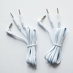 DC 3.5mm Length 60'' Electrode Wires for Tens EMS Machine 2-pin Cables Standard Connection 3.5mm Reusable 2mm Plug in Long-Life Massage Machine, Pack of 2