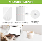 Teivio 1 Gallon 260 Counts Strong Clear Trash Bags Garbage Bags,Mini Waste Basket Liners,Tiny Bathroom Trash Can Bin Liners,Small Plastic Bags for Home Office Kitchen Car Bedroom Dog waste Baby Diaper