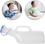 Sonew 1000ml Portable Urine Bottle Transparent ABS Chamber Pot with Lid, Mobile Toilet Urine Collector for Kids Adults Long-distance Bus Drivers