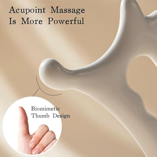 Gua Sha Massage Tool, Traditional Face and Body Scraper for Lymphatic Drainage, Acupressure Point Massager for Relaxation