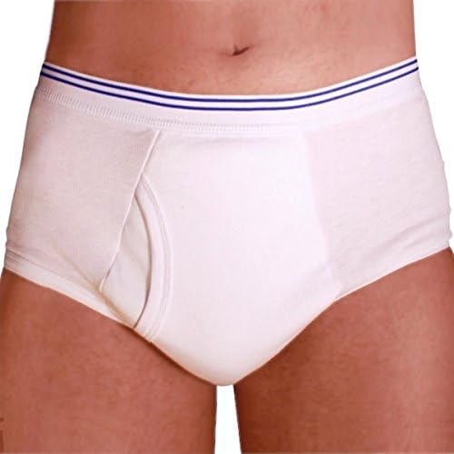 Petey's Washable Incontinence Underwear for Men (Super Protection) - Reusable Men's Briefs for Moderate to Heavy Leakage (Large)