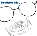 40 Pairs Eyeglasses Nose Pads, Silicone Eye Glass Nose Pad Non Slip, Soft Glasses noses Pads Cushion, Glasses Noses Pad Replacement Kit