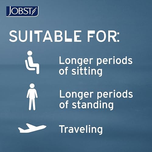 JOBST ACTIVA Athletic 15-20 mmHg Compression Socks Knee High, Closed Toe