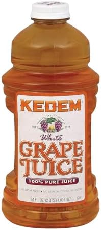 Kedem White Grape Juice, 64 Oz (Pack of 8)
