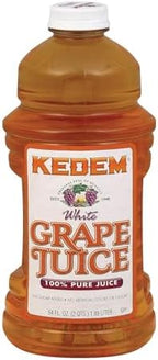 Kedem White Grape Juice, 64 Oz (Pack of 8)