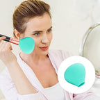 Zerone Silicone Makeup Brush Protector, Reusable Brush Cover for Storage & Travel, Dustproof Brush Organizer Case for Cosmetic Brushes, Green, 1 Pack