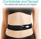 Mesh Breathable PD Belt Peritoneal Dialysis Catheter Accessories Supplies Soft Transfer Set Holder Protector Belts for Stomach Feeding Peg J Tube Women Men Adults Black