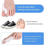 8 Pack Bunion Cushion Protector, 4 Pairs of Bunion Pads with Separator for Big Toe, Gel Shield for Foot Pain Relief, Bunion Corrector, Treat Pain in Big Toe Joint