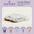 warmies Microwaveable House Slippers for Women - Plush, Soft & Fuzzy Indoor Slippers with Backs & Non-Slip Memory Foam Soles - Cozy Warm Ladies Slipper