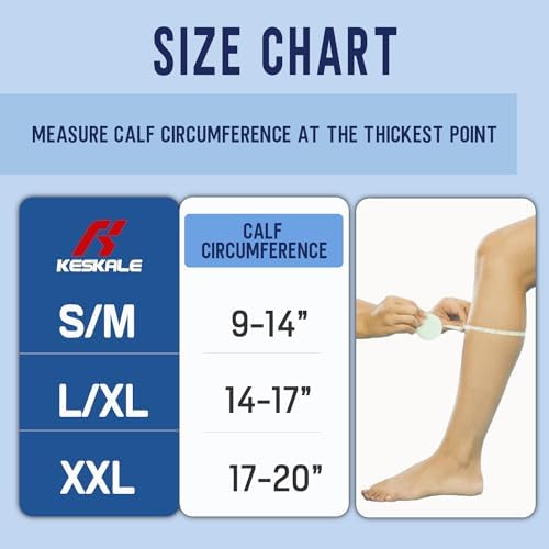 Compression Socks for Men & Women 20-30 mmHg Knee High -Best Support for Medical, Athletic, Sports, Travel (1/2Pairs)