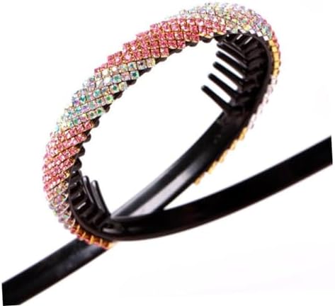 Gatuida Rhinestone Headband Fashion Hair Hoop Festival Hair Gems Rhinestone Headpiece for Women Random Style