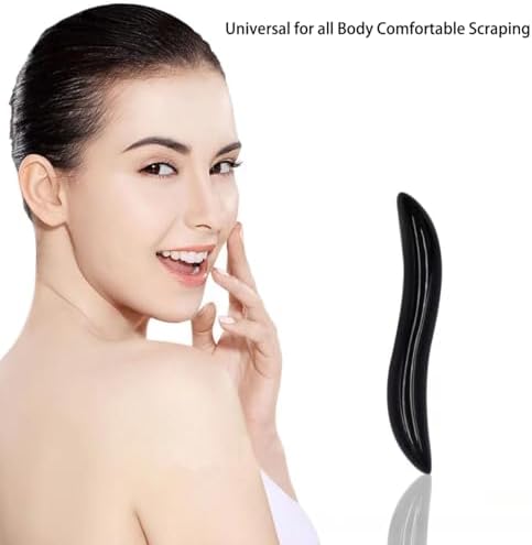 Massage Stones Guasha Roller Obsidian Gemstone Meditation Healing Stick Stone Gua Sha Board for Facial Spa Massage