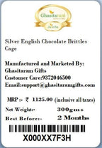Ghasitaram Gifts Christmas Gifts Chocolates Hampers - Silver English Chocolate Brittles Cage