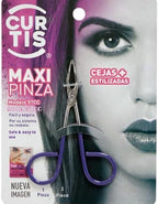 PROFESSIONAL Salon TWEEZERS with Easy Scissor Handle, The BEST PRECISION EYEBROW TWEEZERS Men/Women; PORTABLE Beauty tool for facial Hair, Ingrown Hair, Blackhead; Purple MADE IN MEXICO (UPDATED)