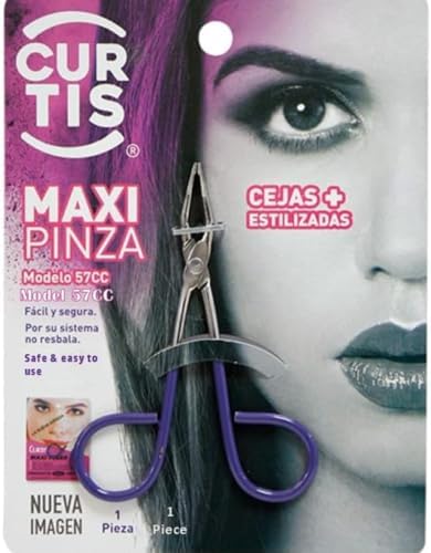 PROFESSIONAL Salon TWEEZERS with Easy Scissor Handle, The BEST PRECISION EYEBROW TWEEZERS Men/Women; PORTABLE Beauty tool for facial Hair, Ingrown Hair, Blackhead; Purple MADE IN MEXICO (UPDATED)
