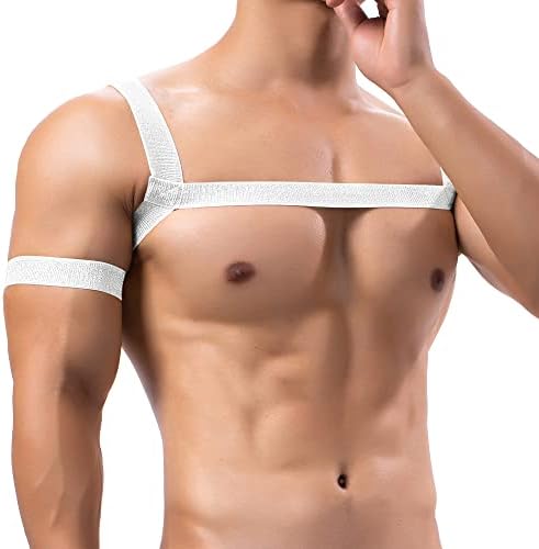 Mens Harness Belt Body Chest Elastic Halter Nylon Shoulder Strap Club Wear Costume