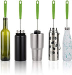 Long Bottle Brush, 17 in Bendable Cleaner Brushes for Cleaning Neck Beer Bottles, Wine, Baby Bottles, Water Bottles, Tumblers, Flask, Bird Feeder, Vase, Pipes and Brewing Supplies Black/1Pack