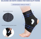 Upgraded Ankle Brace, Ankle Sprain, Tendonitis and Arthritis Foot Brace, Adjustable Breathable Compression Ankle Brace, Ankle Support Stabilizer Wrap (Men's 5-7/Women's 6-8)