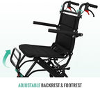 Lightweight Wheelchair for Adults & Seniors | Ultra Light Only 16lbs| Compact Foldable Travel Wheel Chair with Extendable Footrest & Handle | Premium Aluminum Alloy | Portable Transport Wheelchair