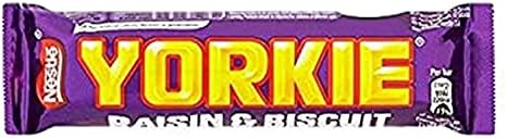 Yorkie Biscuit & Raisins Chocolate Candy Bars 7 x44g.