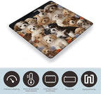 Cute Pet Dogs Bathroom Scale for Body Weight LCD Display Digital Bathroom Scale Tempered Glass Bathroom Weight Scales Fashion Smart Scales for Home Bedroom 400 Lb