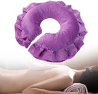 Amosfun Face Massage Pillow for Spa and Beauty Salon 2-Pack Soft Cotton Travel Cushion 11.81X11.02X3.93In Support Pillow for Face Down Massage and Relaxation
