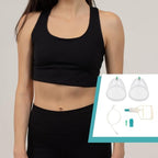 Ciieeo Vacuum Cupping Cup Hand Pump Set Breast Vacuum Cupping Buttock Lift Body Massage Cupping Set for Massage Therapists Cupping Machine Accessories for Women Ladies White