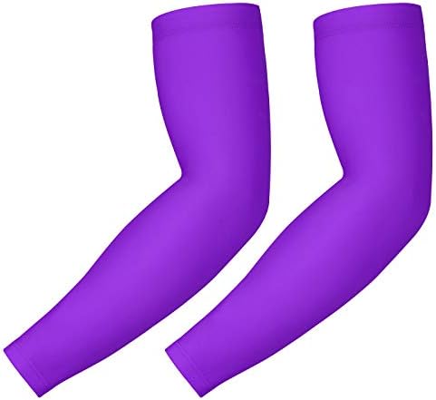 HDE Arm Compression Sleeves for Kids Basketball Shooting Sleeve Youth Sports Cooling Sun Protection Football Baseball 1 Pair