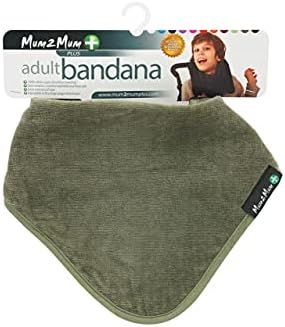 Mum2Mum Plus Special Needs Adult Bandana Bib in Olive Green