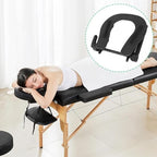 Massage Table Face Cradle Headrest,Adjustable Soft Foam Cushion for Neck Support Ergonomic Design Comfort Tables Chairs Portable Removable Spa Pillow Professional Home Use