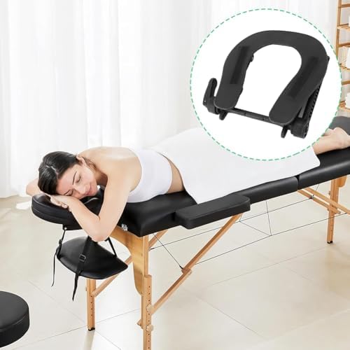Massage Table Face Cradle Headrest,Adjustable Soft Foam Cushion for Neck Support Ergonomic Design Comfort Tables Chairs Portable Removable Spa Pillow Professional Home Use