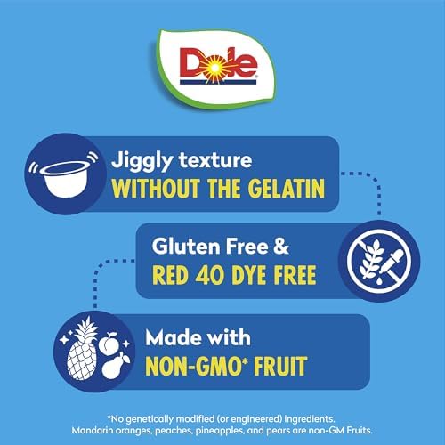 Dole Diced Peaches, Mandarin Oranges, and Mixed Fruit in Gel Variety Pack - Dole Fruit Bowls Snacks - 4.3 oz Fruit Bowls - 12 Pack