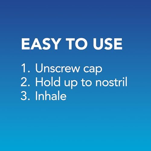 Vicks VapoInhaler, On-the-Go Portable Nasal Inhaler, Non-Medicated, With Refreshing Vicks Vapors, Menthol Scent , 2 Scented Sticks