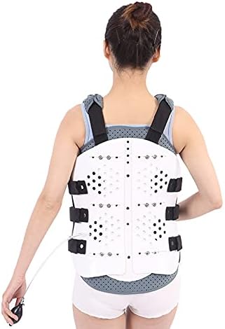 Lumbar Spine Orthosis Inflatable Thoracolumbar Fixed Spinal Brace Adjustable Thoracolumbar Fixation Brace Thoracic Orthosis Lumbar Support for Men Women Spine