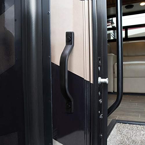 RecPro RV Grab Assist Handle | 9 1/2 Inches | Black or White | Exterior Assist Handle (2 Handles, Black)