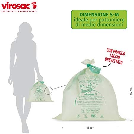 Virosac Biodegradable Waste Bags - Pack of 3 x 110 g