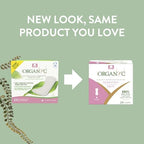 Organyc 100% Certified Organic Cotton Inside and Out Folded Panty Liner, Ultra Thin, Light Flow, 24 Count