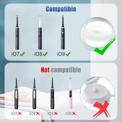 Charger Base Compatible with Braun Oral B iO Series7, 8, 9 Electric Toothbrush, Replacement 3768 Magnetic Power Supply Charging Cord