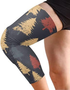 Christmas Tree Retro Vintage Simple knee braces (Pack of 2) Relieve Muscle Pressure knee pad sleeves for Wrestling, football, Hiking, Daily Use