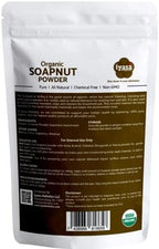 Organic Soapnut Powder (Reetha Powder) 8oz - Natural Organic Laundry Detergent - Multi-Use Hair, Skin & Household Cleanser - Plant-Based Cleanser, Shampoo & Conditioner by Iyasa Holistics